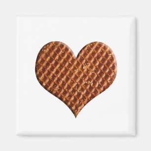 Aimant Stroopwafel hartjes