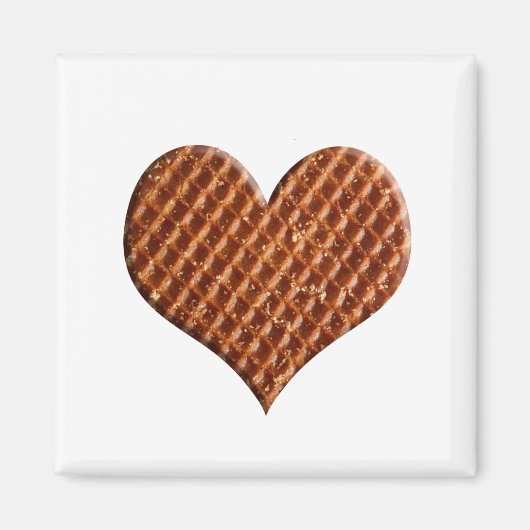 Aimant Stroopwafel hartjes (Devant)
