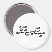 Aimant Structure du lait lactose (Recto/Verso)