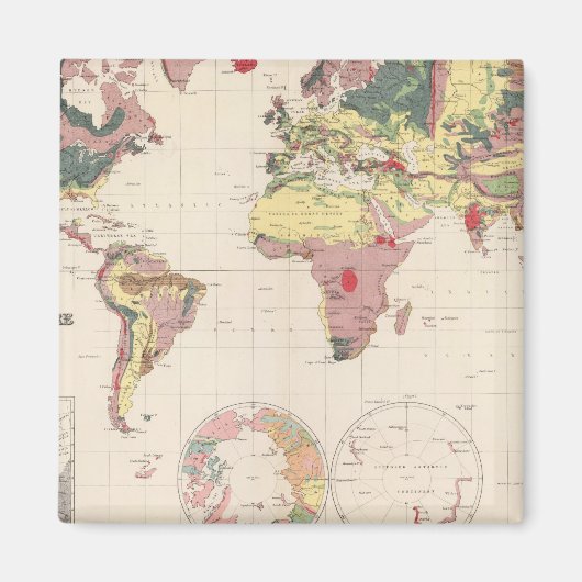 Aimant Structure géologique du globe (Devant)