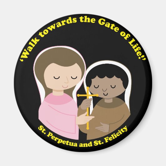 Aimant Sts. Perpetua et Felicity (Devant)