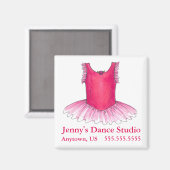 Aimant Studio De Danse Ballet Rose Ballerina Tutu Costume (Recto/Verso)