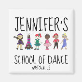 Aimant Studio de Danse Personnalisé Enseignant Considéran (Devant)