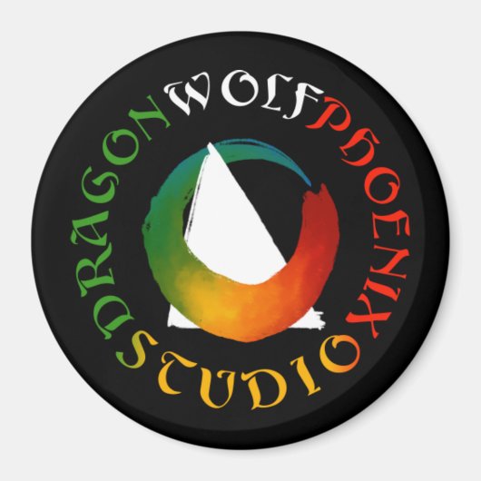 Aimant Studio Dragon Loup Phénix (Devant)