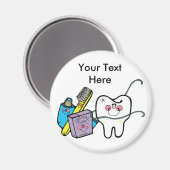 Aimant Studios dentaires pour la journée des dentistes 6  (Recto/Verso)