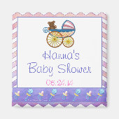 Aimant Stuff pour bébé rose et puant (Devant)