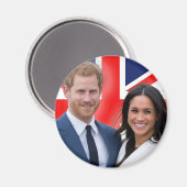 Aimant Stunning ! Marque du Prince Harry et Meghan (Recto/Verso)