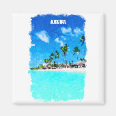Aimant Style Aruba Caribbean Beach Paradise (Devant)