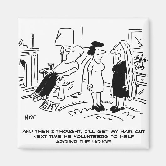 Aimant Style cheveux longs en raison de l'absence de coup (Devant)