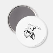 Aimant Style comique - Lanterne verte, noir et blanc (Recto/Verso)