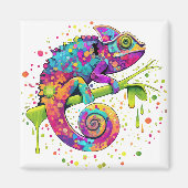 Aimant Style d'aquarelle des teintures Chameleon (Devant)
