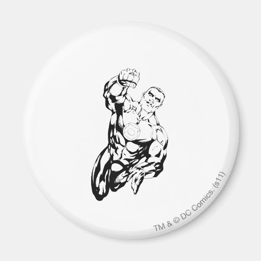 Aimant Style de bande dessinée - Volant vers le haut, noi (Devant)