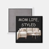Aimant Style de vie de la maman d'aimant (Recto/Verso)
