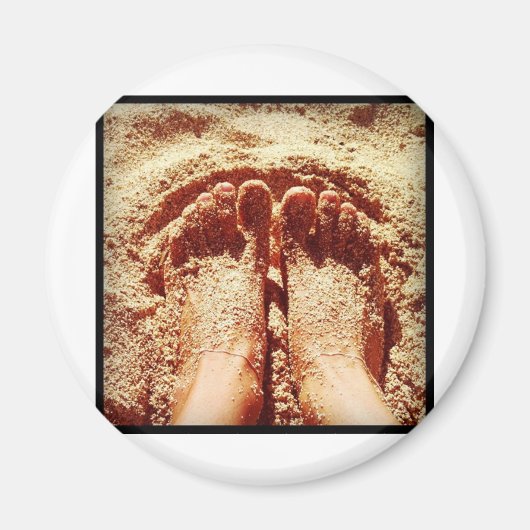 Aimant Style de vie des pieds nus Photo Daniela Power (Devant)