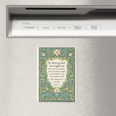 Aimant style floral et écriture de William Morris (In Situ (Lave-vaisselle))
