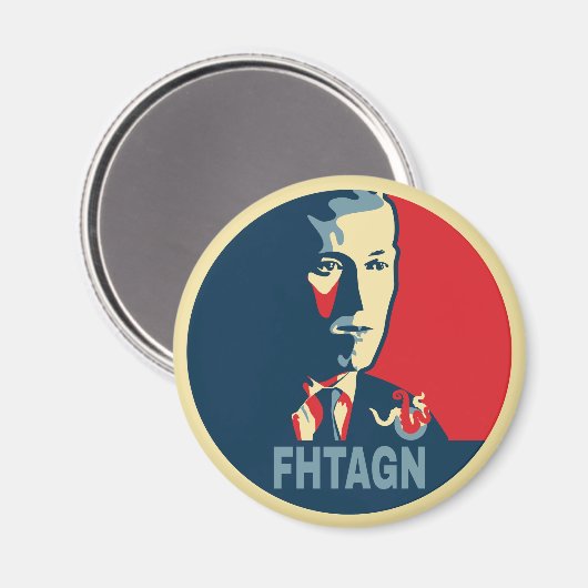 Aimant Style Hp Lovecraft FHTAGN Hope (Recto/Verso)