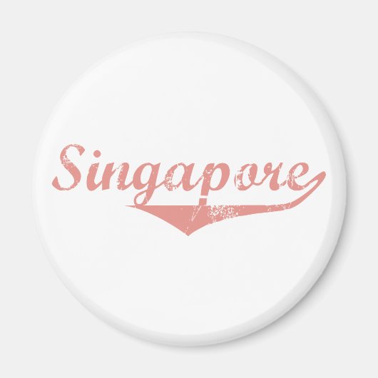 Aimant Style Révolution Singapour (Devant)