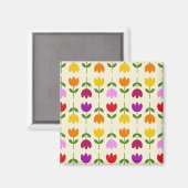 Aimant Style scandinave coloré sur Crm Flower Motif (Recto/Verso)