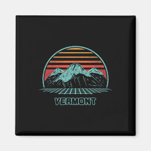 Aimant Style Vermont Retro Mountain Randonnées des années