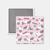 Aimant Style XOXO Valentine's Day (Recto/Verso)