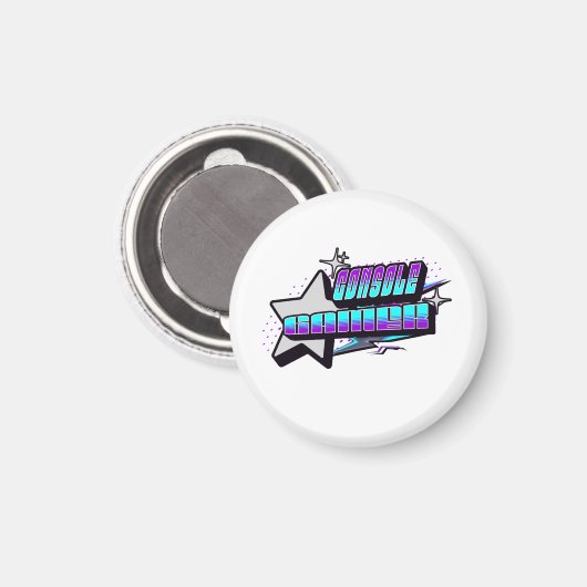 AIMANT STYLE Y2K DE CONSOLE GAMER (Recto/Verso)