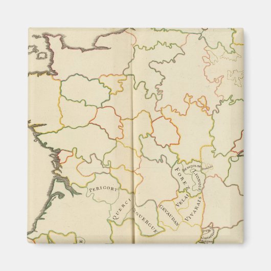 Aimant Subdivision de la France (Devant)