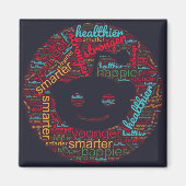 Aimant Subliminal Word Art pour reddit icône sociale (Devant)