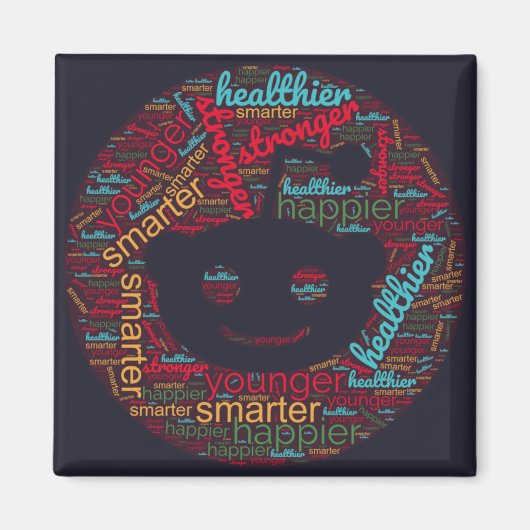 Aimant Subliminal Word Art pour reddit icône sociale (Devant)