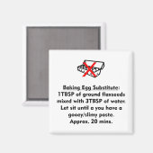 Aimant Substitut à l'oeuf de cuisson (Recto/Verso)