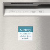 Aimant subtil (In Situ (Lave-vaisselle))