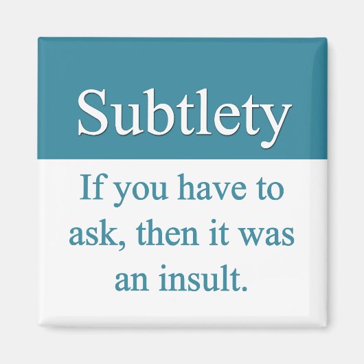 Aimant subtil (Devant)