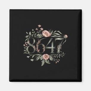 Aimant Subtle Anti Trump 8647 Floral Boho Président