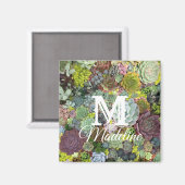 Aimant Succulents de verdure (Recto/Verso)