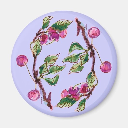 Aimant Succursale de cerise (Devant)