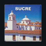 Aimant Sucre Bolivie Travel<br><div class="desc">Sucre, capitale constitutionnelle de la Bolivie, est une ville d'élégance coloniale et d'importance historique, souvent appelée la "Ville Blanche" en raison de ses bâtiments blanchis à la chaux bien conservés. Nichée dans une vallée à environ 2 800 mètres d'altitude, Sucre bénéficie d'un climat doux et d'un cadre pittoresque entouré de...</div>