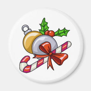 Aimant Sucre de canne de Noël