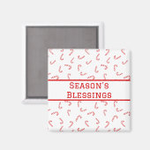 Aimant Sucre de canne personnalisé Noël (Recto/Verso)