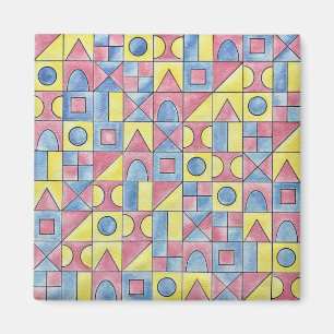 Aimant Sudoku One-Modern minimaliste Bauhaus Art géométri
