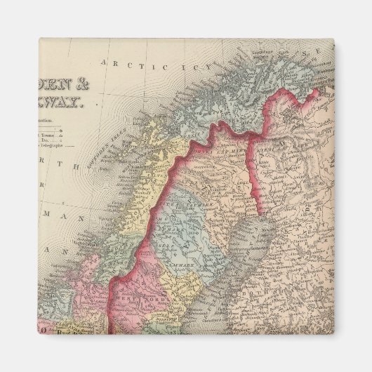 Aimant Suède et Norvège (Devant)