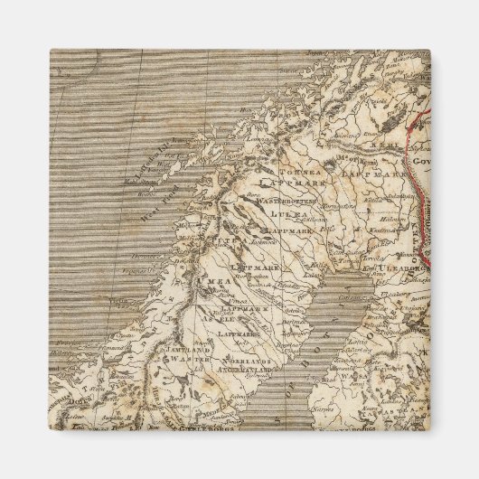 Aimant Suède, Norvège Carte par Arrowsmith (Devant)