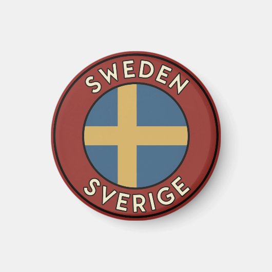 Aimant Suède Sverige (Devant)