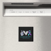 Aimant Suicide Awareness Peace Love Prevention 1 (In Situ (Lave-vaisselle))