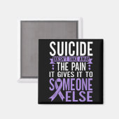 Aimant Suicide Awareness Suicide Prevention Suprt Survivo (Recto/Verso)