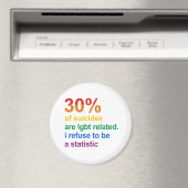 Aimant Suicide gay - Je refuse d'être une statistique (In Situ (Lave-vaisselle))