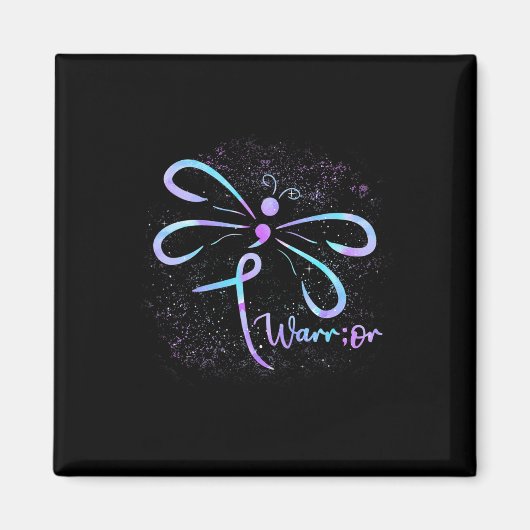 Aimant Suicide prevention Dragonfly Semicolon (Devant)