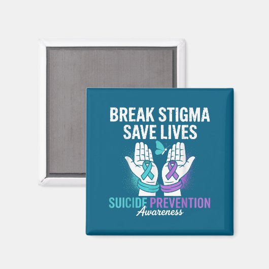 Aimant Suicide Prevention Suprt Break Stigma Suicide Awar (Recto/Verso)