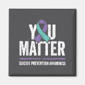 Aimant Suicides Prevention Shirts Suicide Awareness  (Devant)