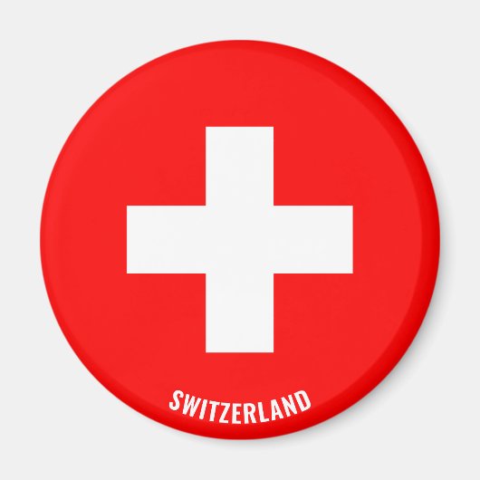 Aimant Suisse Drapeau charmant patriotique (Devant)
