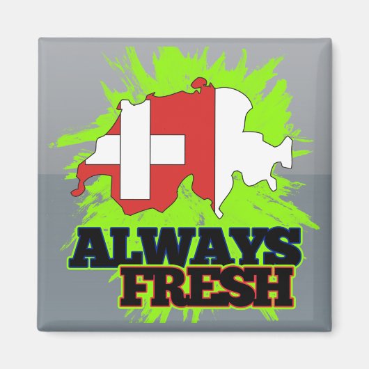 Aimant Suisse toujours fraîche (Devant)