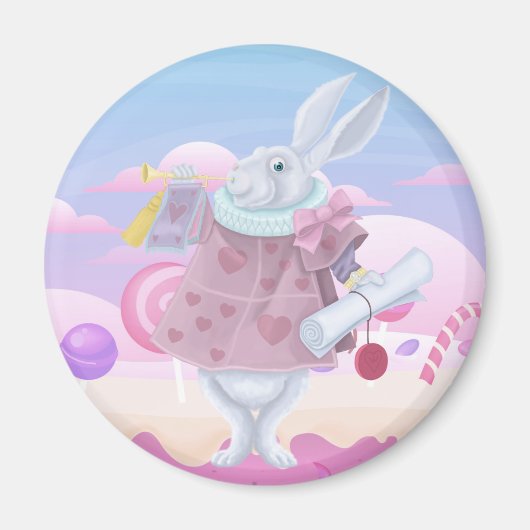 Aimant Suivez Le Lapin Blanc (Devant)